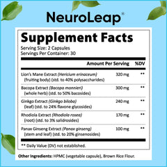 US-made NeuroLeap production in an FDA-registered facility ensuring quality