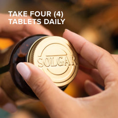 Solgar Chelated Magnesium label info; details on chelated magnesium and daily serving