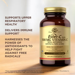 Solgar Ester-C Plus rose hips image conveys natural antioxidant companions for vitamin C.