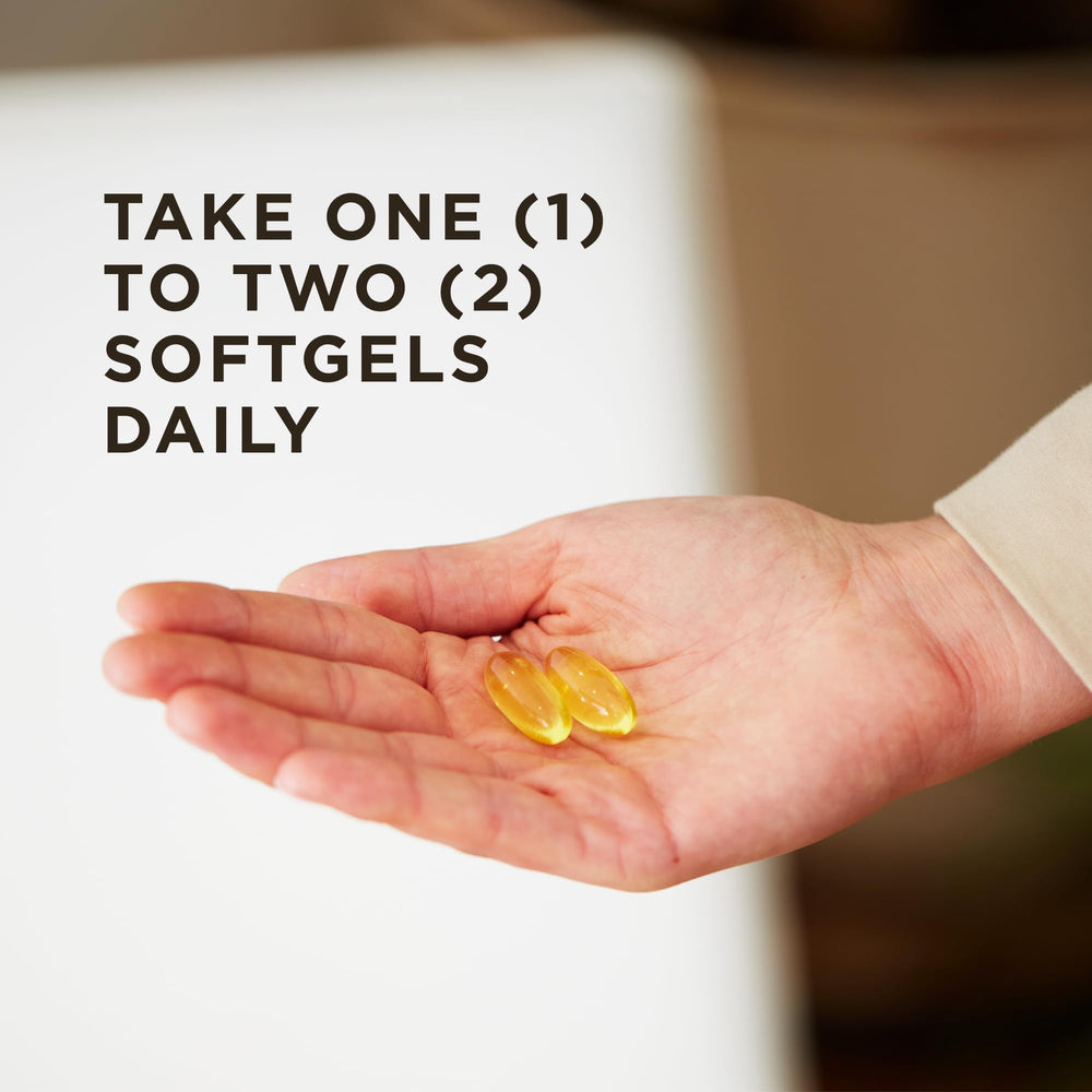 Solgar Evening Primrose Oil label highlights premium cold-pressed extract.