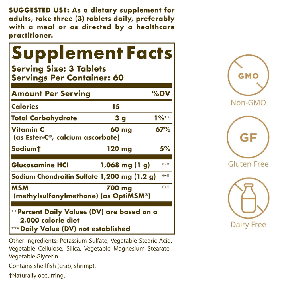 Solgar label closeup highlighting Ester-C formula aiding collagen formation