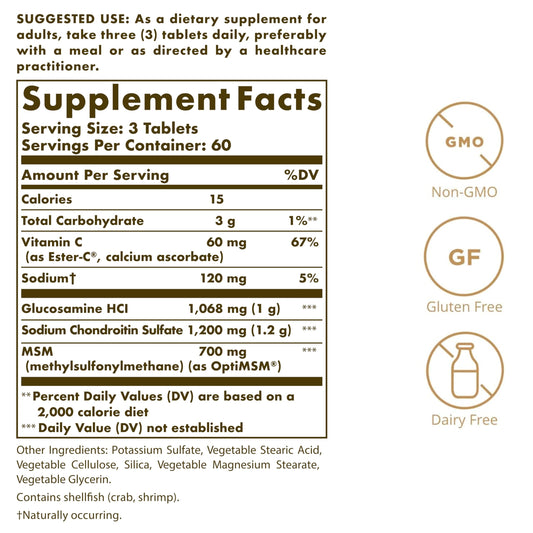 Solgar label closeup highlighting Ester-C formula aiding collagen formation