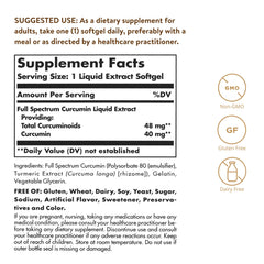 Solgar Full Spectrum Curcumin LiCap capsules—high absorption in a convenient soft capsule.