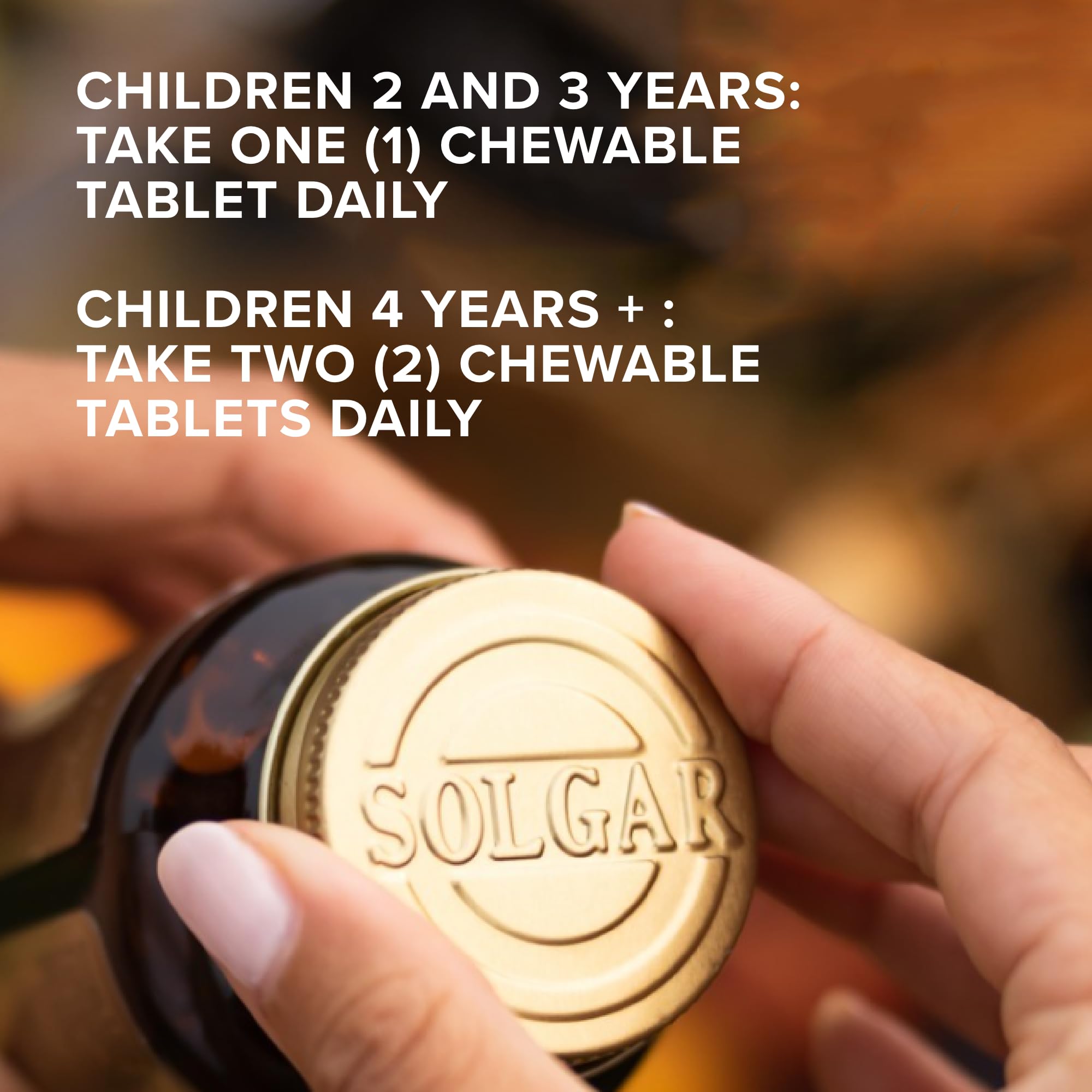 Solgar Kangavites bottle label close-up showing vegan gluten-free claim.