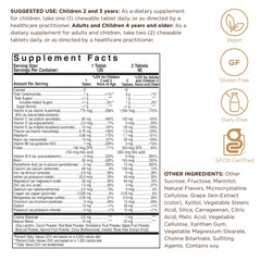 Solgar Kangavites Bouncin’ Berry chewable tablets close-up for kids.