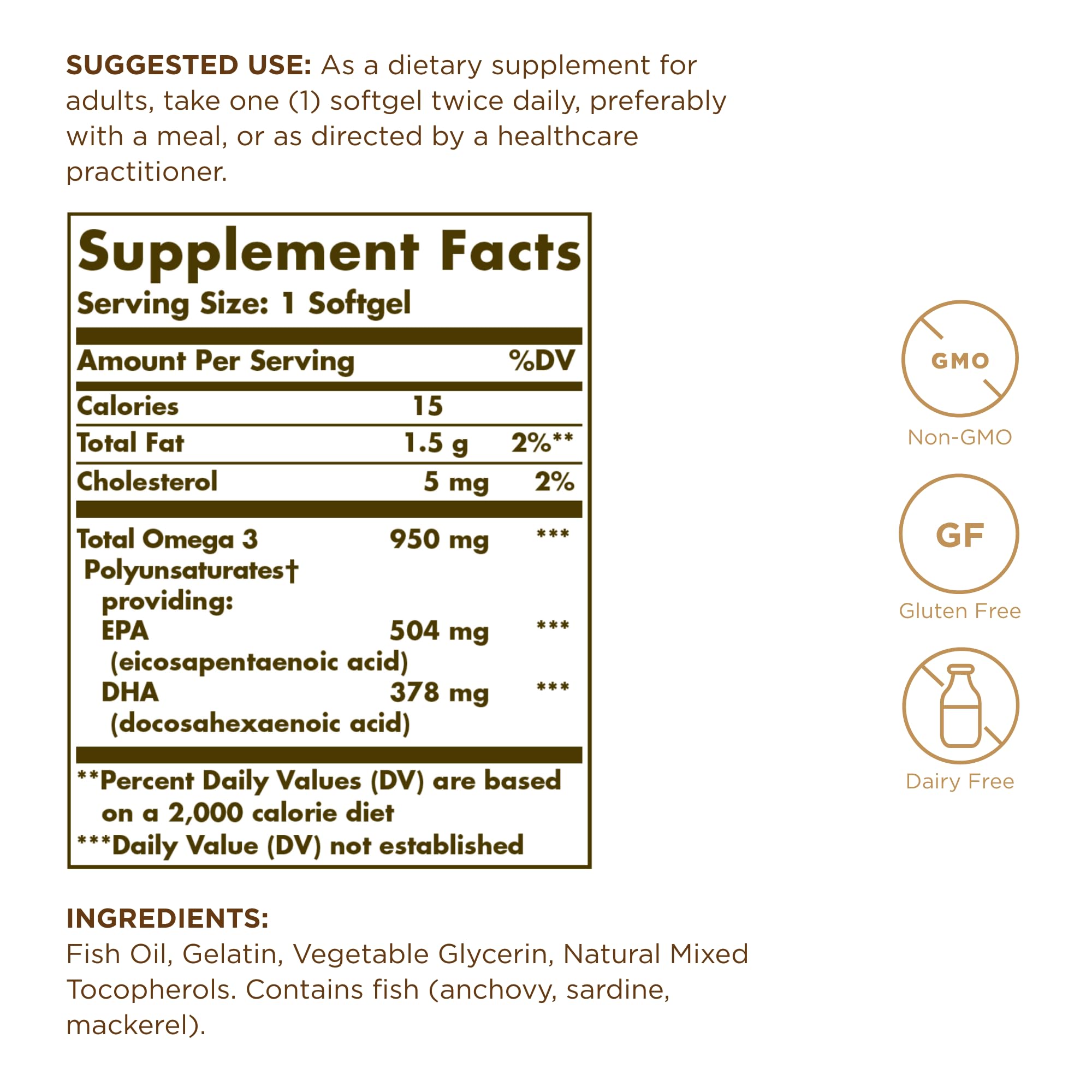 Solgar Omega-3 softgels close-up highlighting pure EPA and DHA benefits.