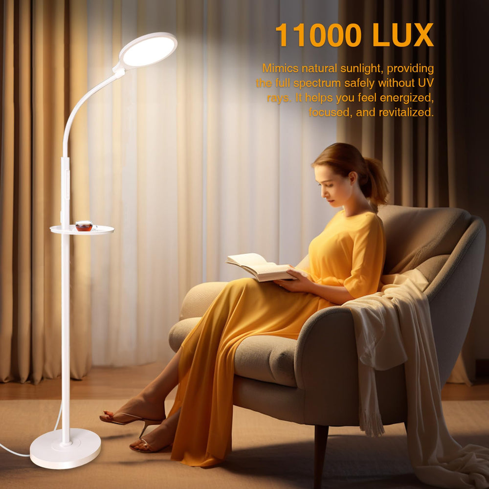 SOLLA lamp height adjustment from floor to desk for versatile setup