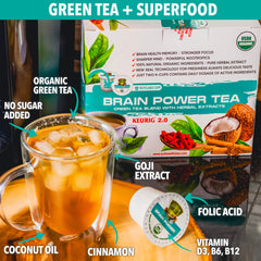 Close-up of Sollo Brain Power pod with acai and MCT ingredients.