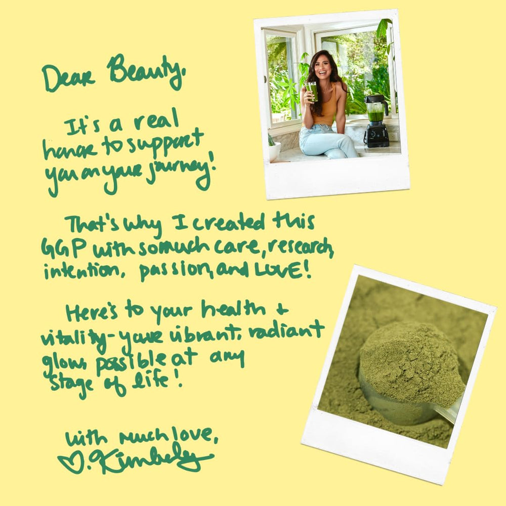 Solluna Greens Superfood Powder morning routine setup for energized day