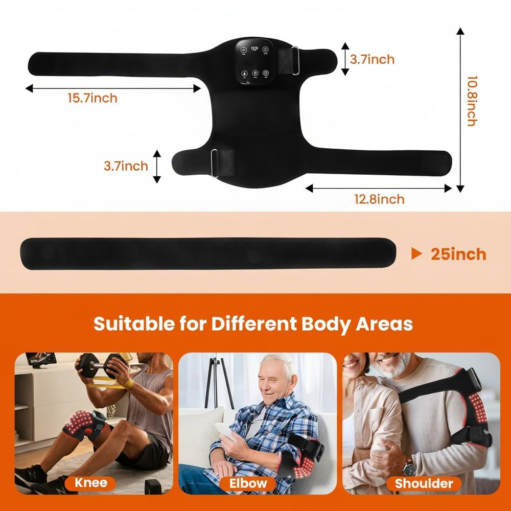 Solun knee brace worn on knee close-up demonstrating versatile wear