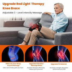 Solun red light knee brace side view highlighting fit and comfort