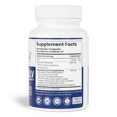 SOLV NATURALS PROSTASOLV capsules close-up for daily urinary support.