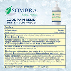 Sombra Original cooling gel applied to the back and shoulder area