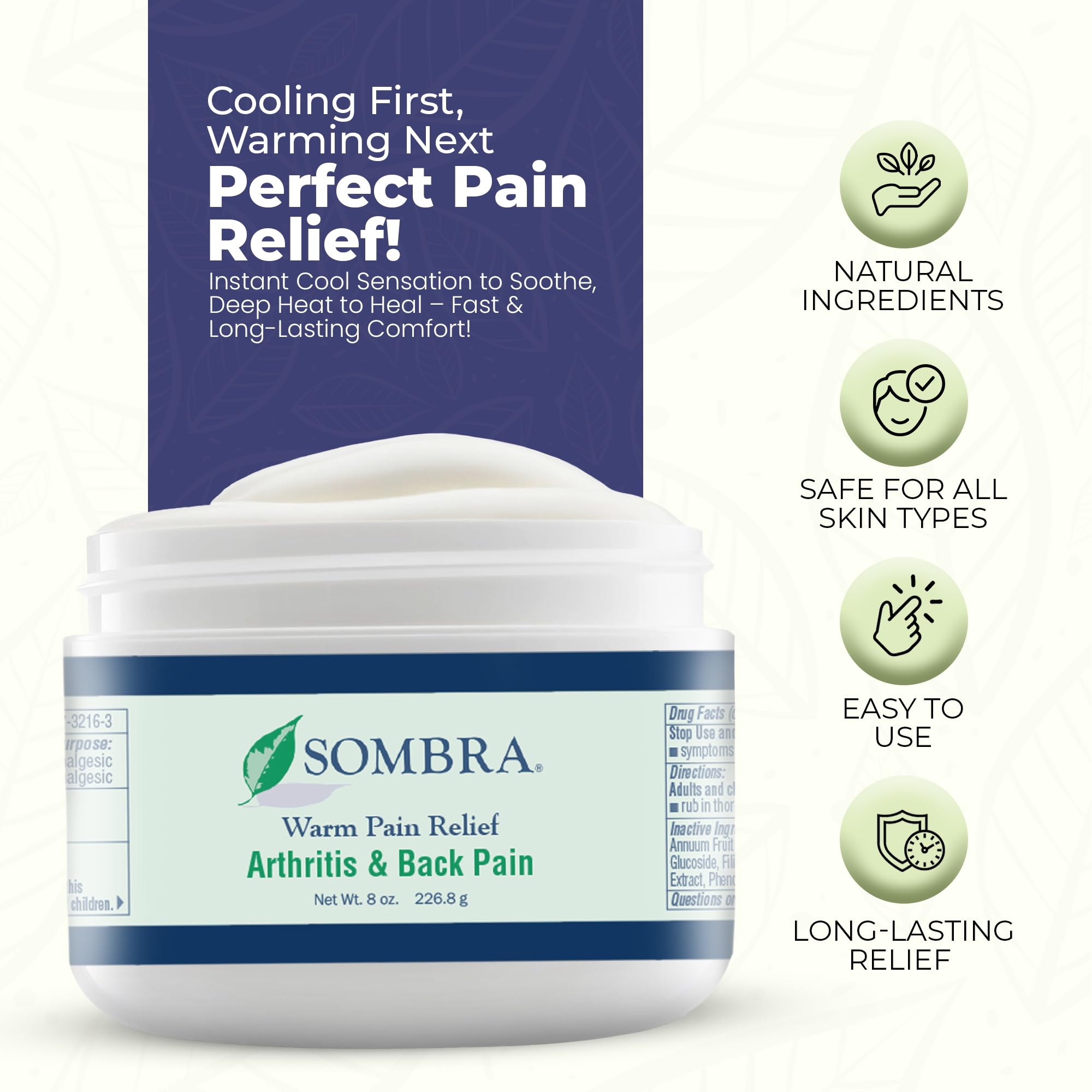 Sombra Warm Pain Relief Gel proudly made in the USA.