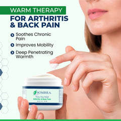 Sombra Warm Therapy Gel packaging emphasizes on-the-go use.