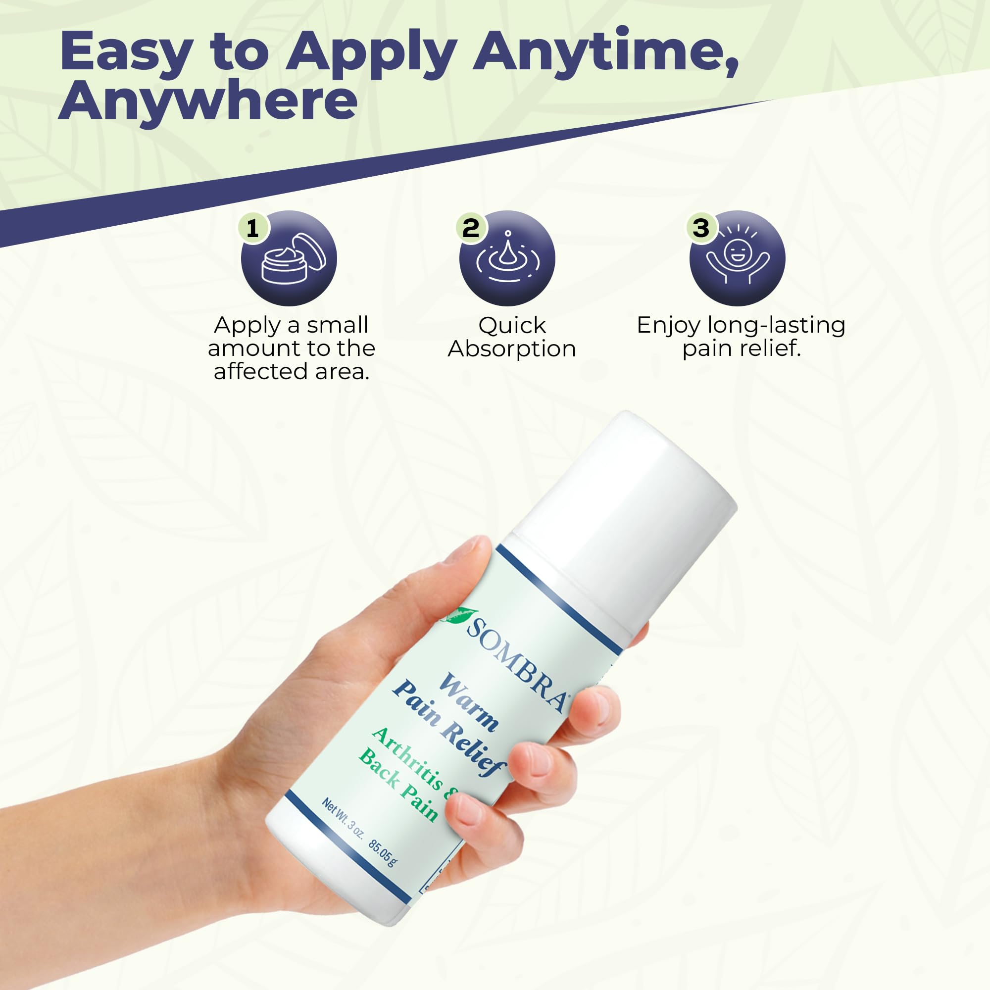 Sombra gel rapidly absorbed with a non-greasy feel