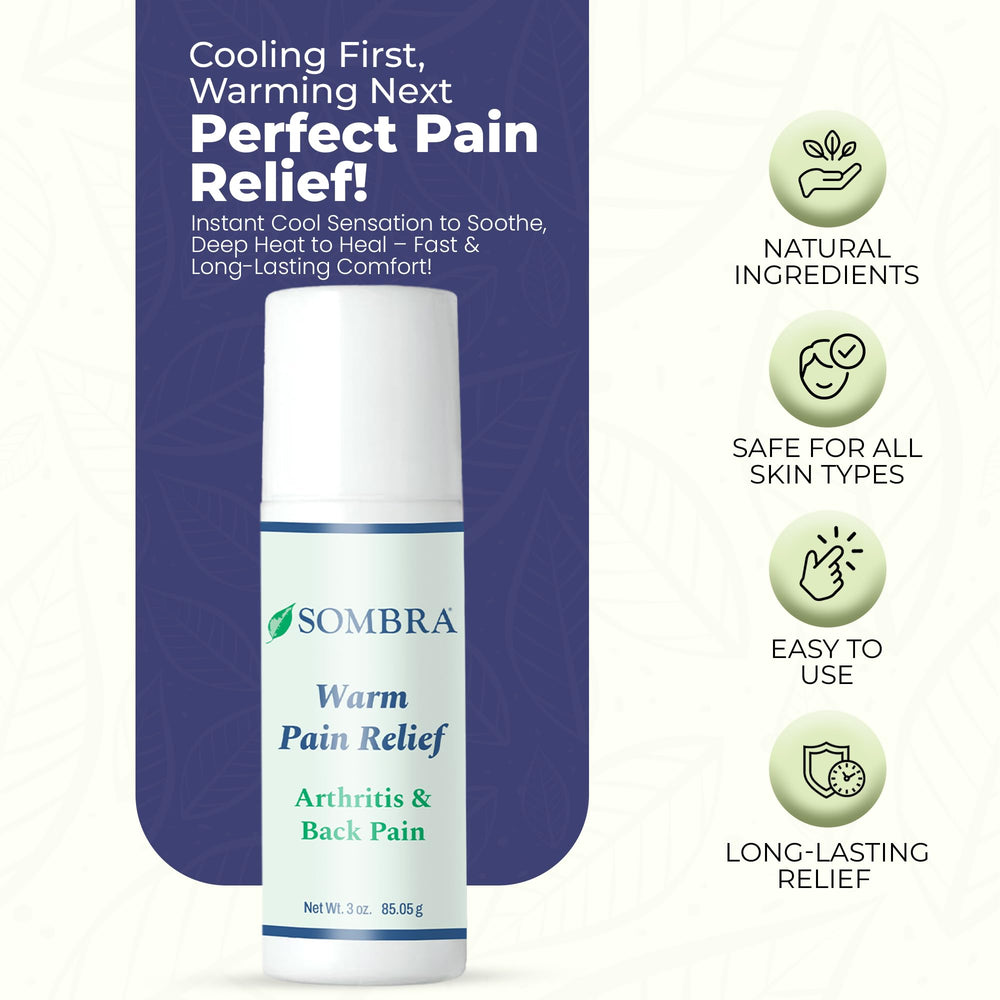 Sombra gel shown pre-workout use on leg