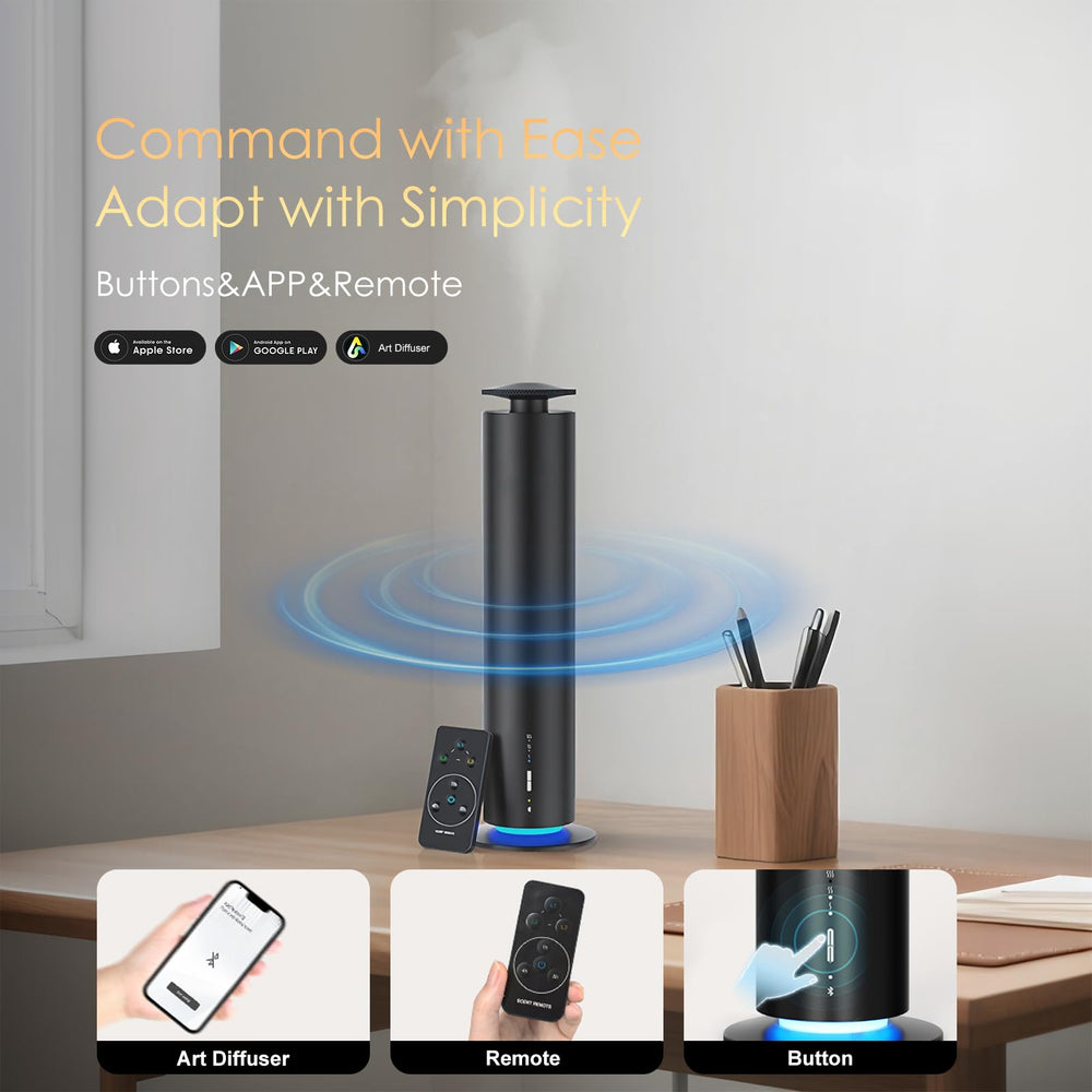 Somniare Waterless Diffuser operates quietly for a calm bedroom or office