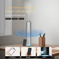 Somniare waterless diffuser whisper-quiet operation for focused work.