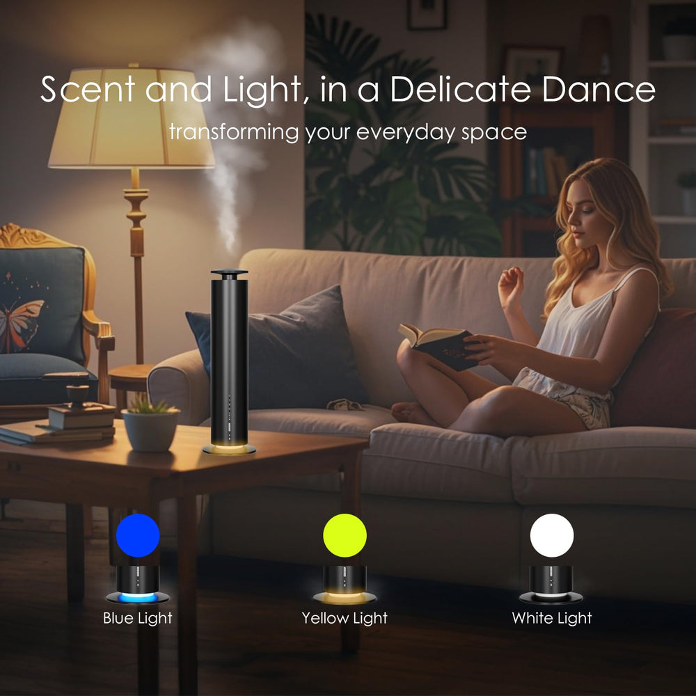 Somniare waterless diffuser remote control demonstrating convenient modes