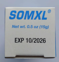 SOMXL cream close-up highlights rich texture and gentle formula for sensitive areas.