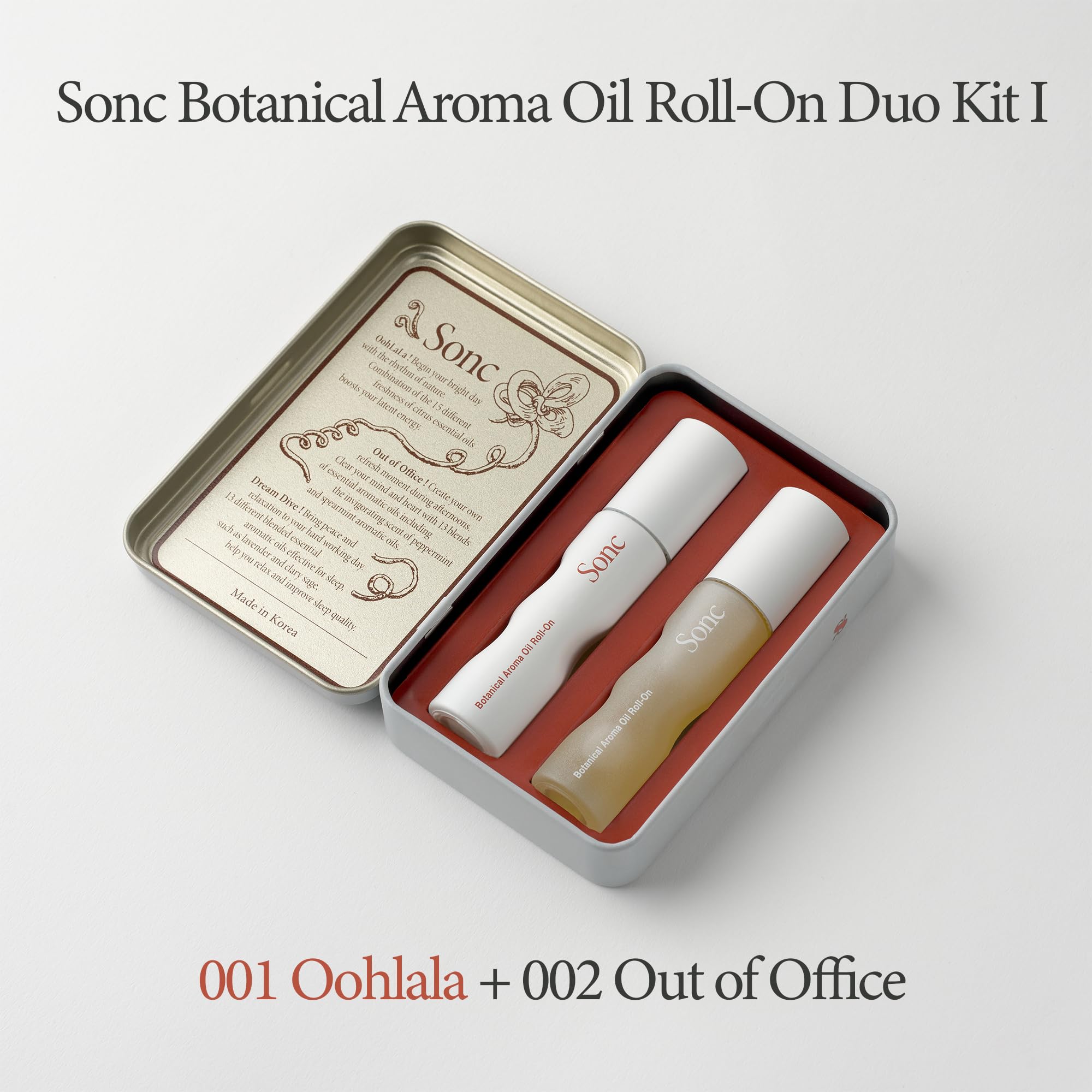 Sonc OOHLALA dill juniper notes roll-on for soft serenity and balance.