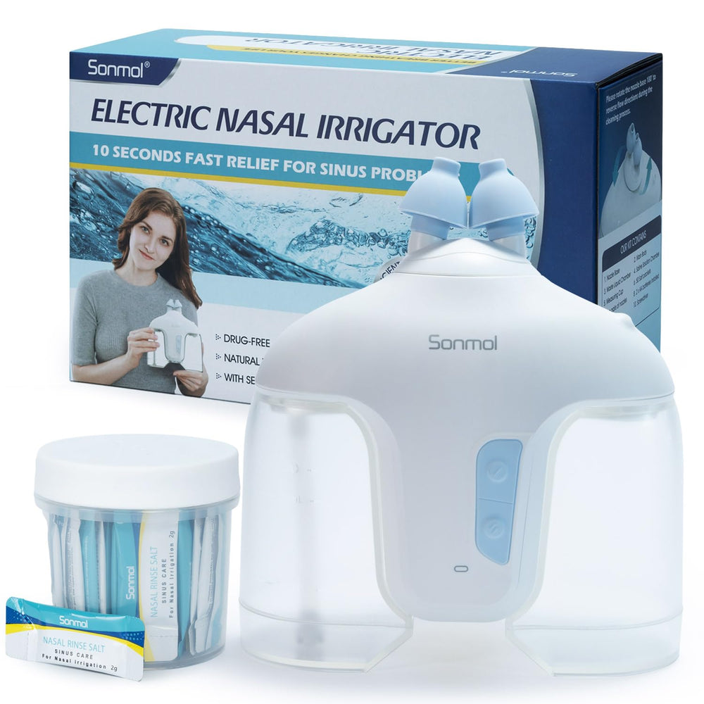 Sonmol electric nasal irrigation system, compact unit for thorough cleansing