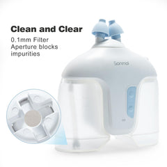 Sonmol included measuring cup for accurate preparation of nasal rinses
