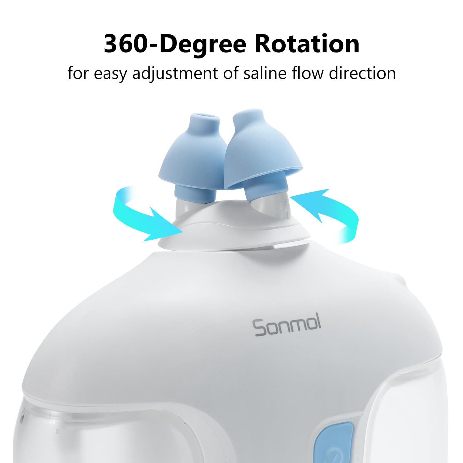 Sonmol two-speed modes adapt rinsing to your comfort