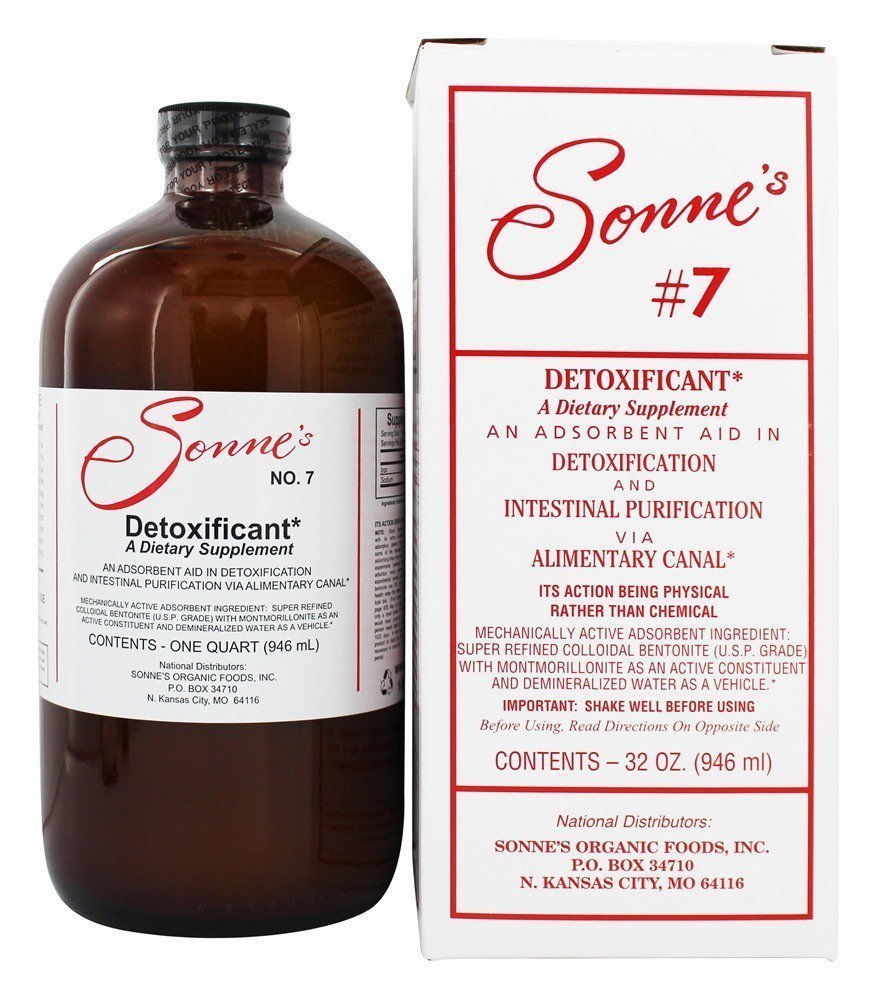 Sonne's Detoxificant #7 bottle pour for easy at home use