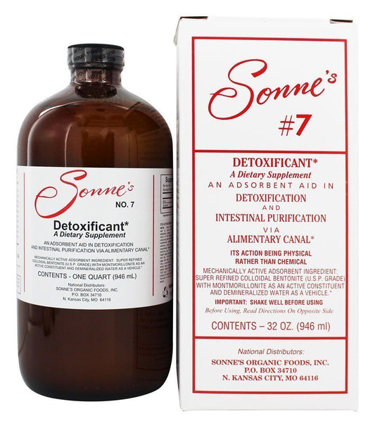 Sonne's Detoxificant #7 bottle pour for easy at home use