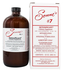 Sonne's Detoxificant #7 bottle pour for easy at home use