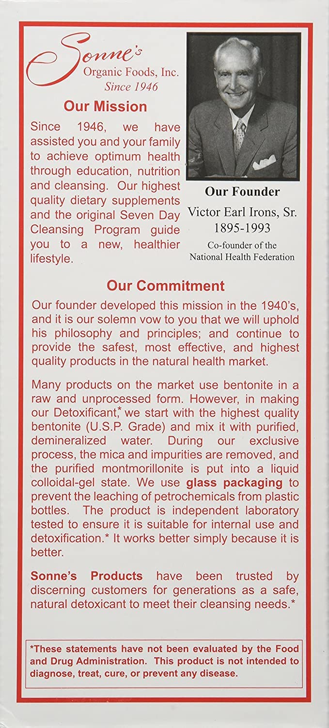 Sonne's Detoxificant7 amber glass bottle on shelf preserves potency