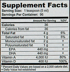 Sonne's No.5 cod liver oil shown after lab testing for contaminants and safety.