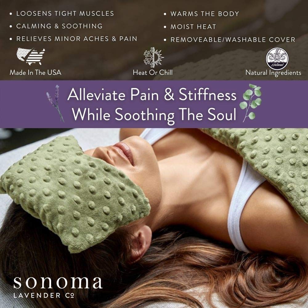 Sonoma Lavender Spa Mask with removable cover detail for easy care.