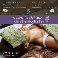 Sonoma Lavender Spa Mask with removable cover detail for easy care.
