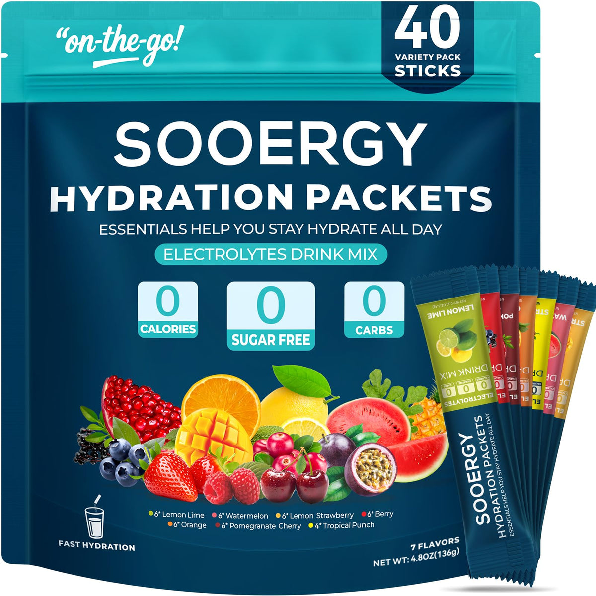 Sooergy Electrolytes Lemon Lime stick for fast hydration on the go