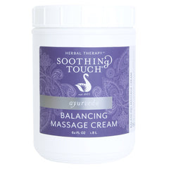 Soothing Touch Balancing Cream 62oz jar for versatile massage and skin nourishment.