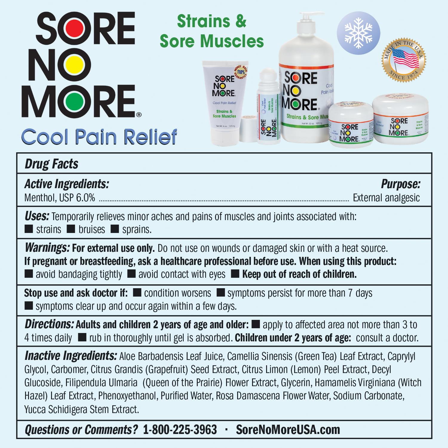 Sore No More lemon aroma enhances invigorating home recovery moments.