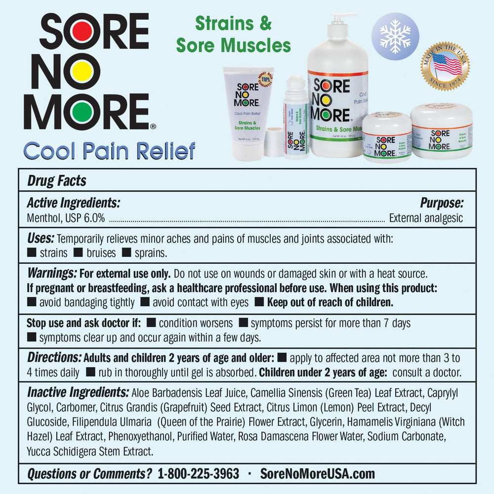 Sore No More lemon aroma enhances invigorating home recovery moments.