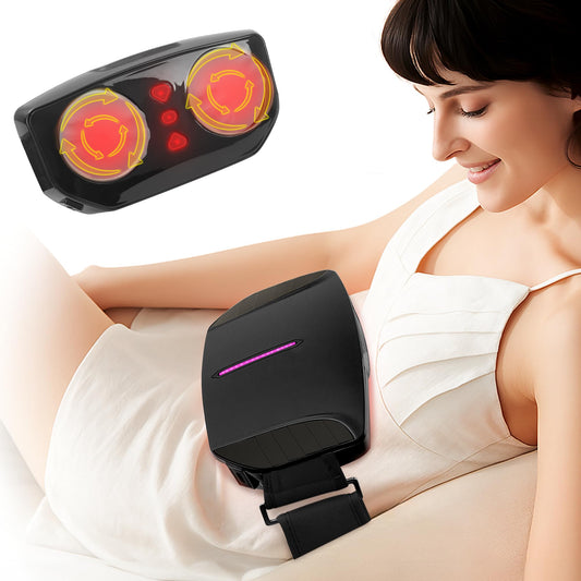 SORELAX double-disc abdominal massager front view for on-the-go relief.