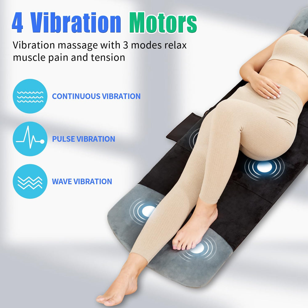 Sotion massage mat positioned on bed for home relaxation