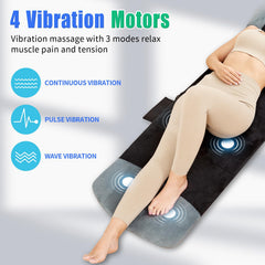 Sotion massage mat positioned on bed for home relaxation