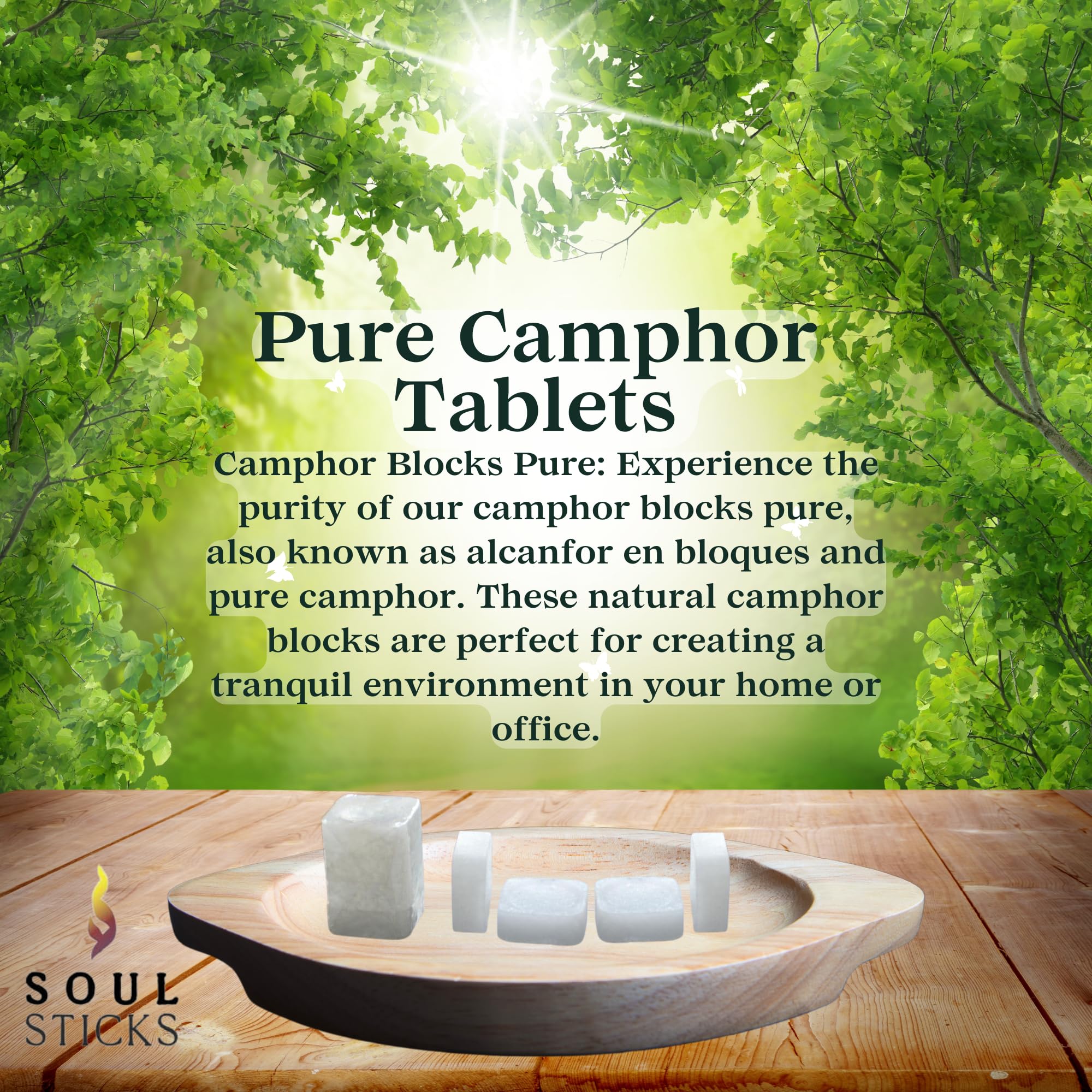 Soul Sticks camphor blocks—multipurpose scent for home refresh.