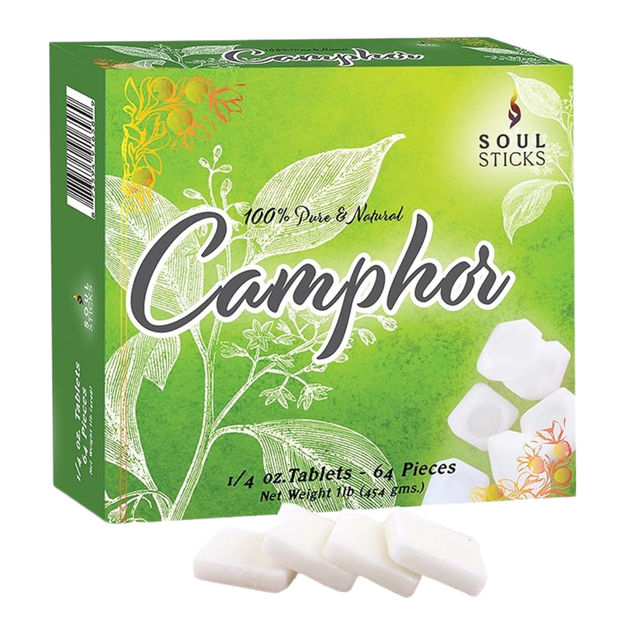 Soul Sticks camphor blocks—pure aroma for calm, long-lasting ambiance.