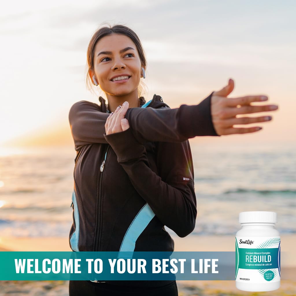 SoulLife Rebuild label details show lithothamnium calcareum minerals for everyday vitality.