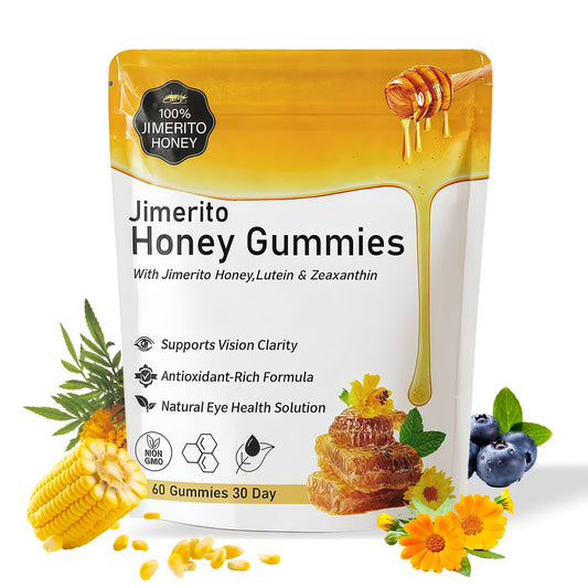 SOULRAZY Jimerito Honey Lutein Gummies pack shot for convenient daily nutrition