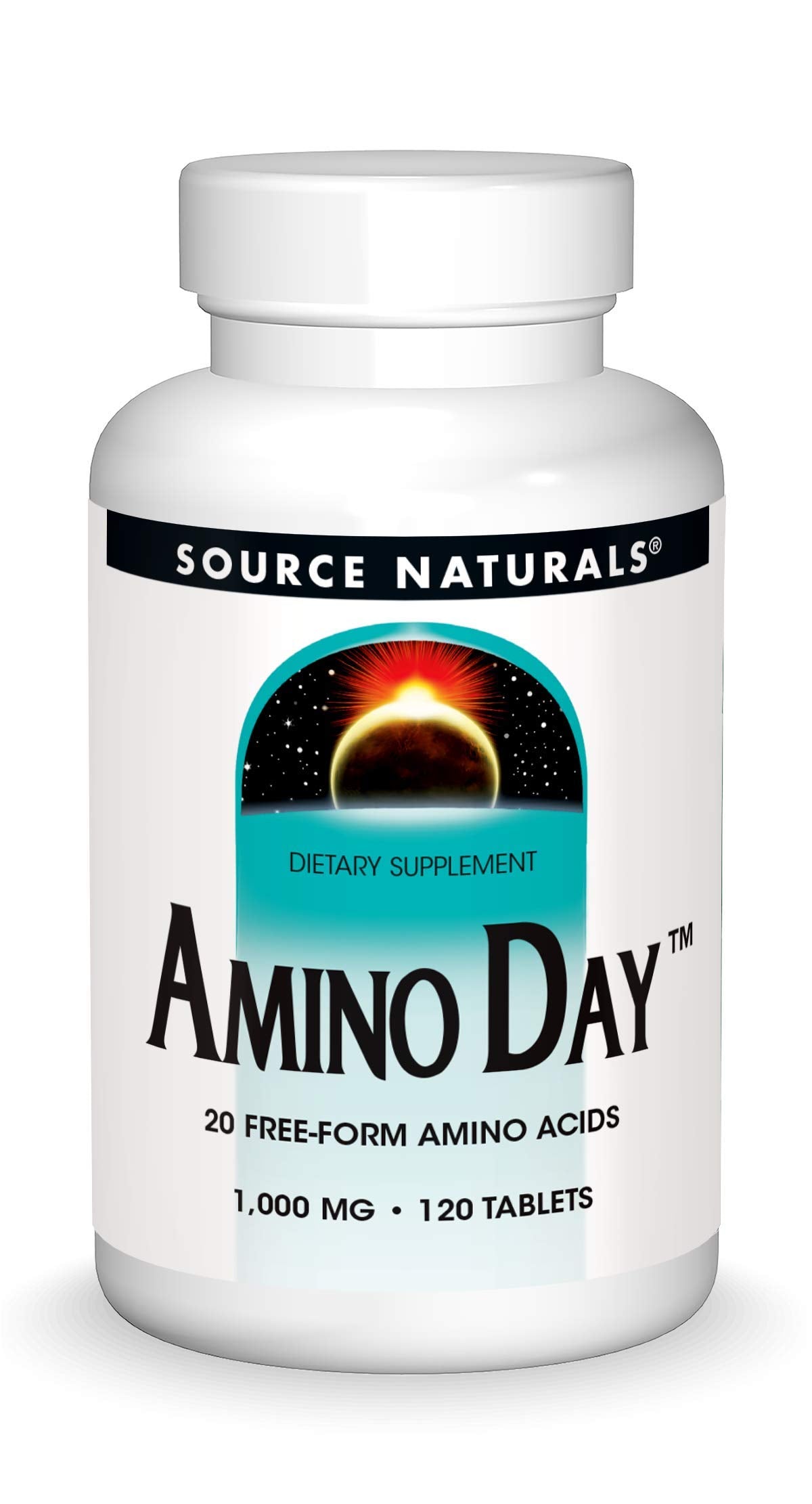 Source Naturals Amino Day bottle front view for dieting nutrition support