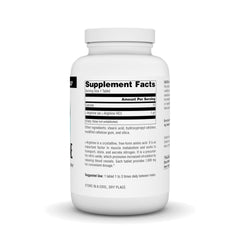 Source Naturals L-Arginine Free Form label close-up may support immune function as part of daily intake.