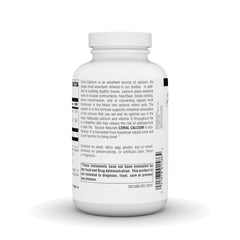 Source Naturals Coral Calcium label closeup highlighting minerals.